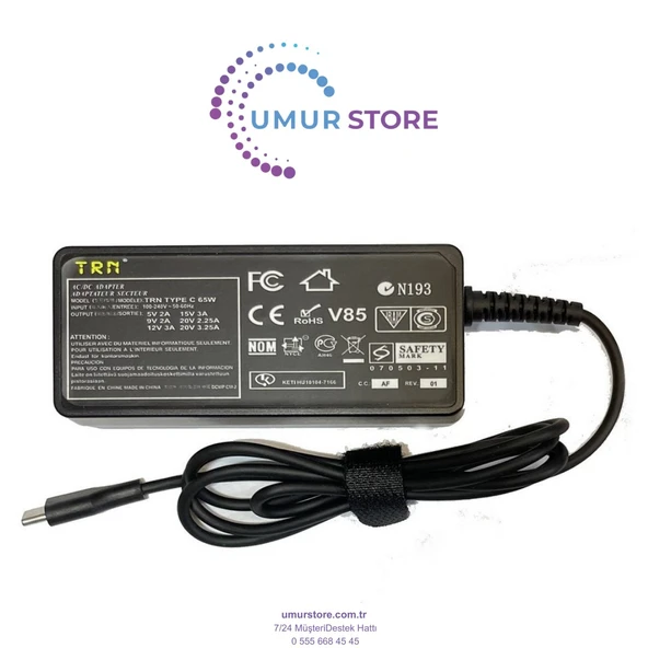 Lenovo ADLX65YDC3D Notebook Adaptörü - 1