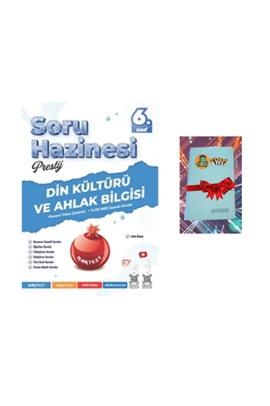 Nartest Yayınları 6. Sınıf Prestij DİN KÜLTÜRÜ Soru Hazinesi (DEFTER HEDİYE) ürün görseli