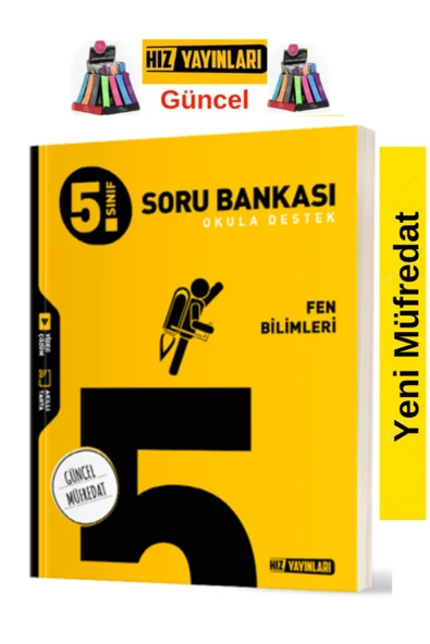 Hız ve Renk Yayınları Hız 5.Sınıf Yeni Müfredat Fen Bilimleri Soru Bankası +Kalemlik ürün görseli