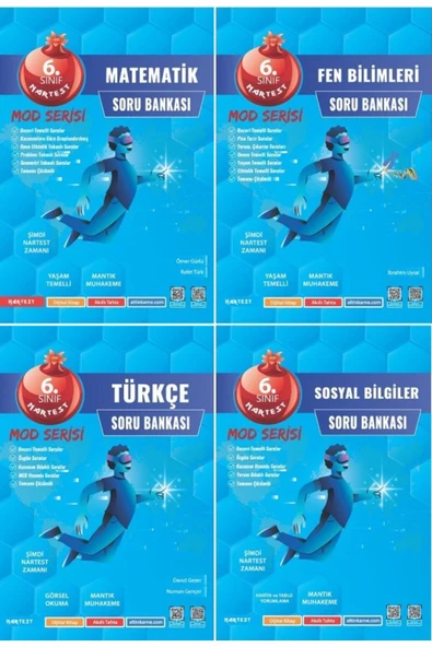 Nartest Yayınları Nartest 6.sınıf Mod Serisi 4'lü Soru Bankası Seti ürün görseli