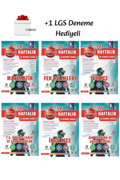 Nartest Yayınları Nartest Yayınları 8.Sınıf (LGS) Tüm Dersler 36 Haftalık Denemeler (6 Kitap) +1 LGS Deneme Hediyeli - Resim 2