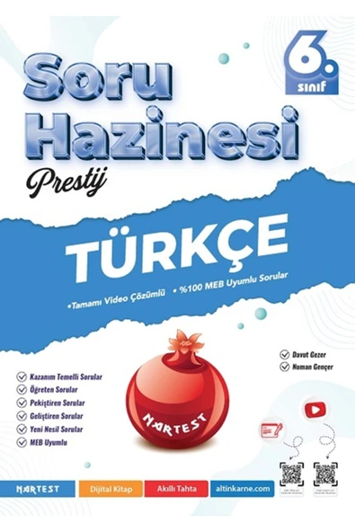 Nartest Yayınları 6. Sınıf Prestij Türkçe Soru Hazinesi ürün görseli