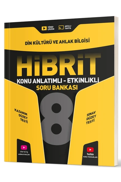 Evrensel İletişim Yayınları 8.Sınıf Hız Yayınları HİBRİT Fen Bilimleri + Din Kültürü Konu An Etkinlikli Soru Bankaları / 2 KİTAP - Resim 3