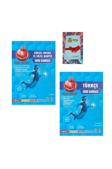 Nartest Yayınları 8. Sınıf Mod GÖRSEL OKUMA + TÜRKÇE Soru Bankası ( NOT DEFTERİ HEDİYE) ürün görseli