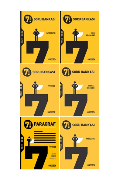 Evrensel İletişim Yayınları 7.Sınıf Hız Yayınları Türkçe + Matematik + Sosyal + İngilizce + Paragraf Soru Bankaları / 6 KİTAP ürün görseli
