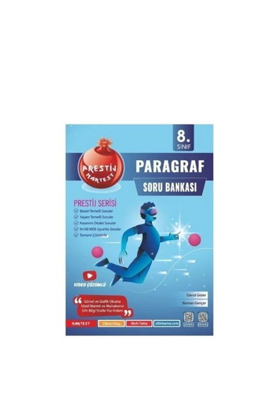 Nartest Yayınları Nartest 8.Sınıf LGS Prestij Paragraf Soru Bankası + 1 LGS Denemesi Hediye - Resim 2