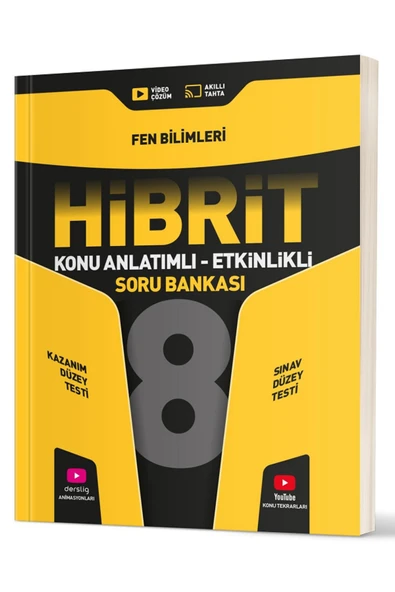 Evrensel İletişim Yayınları 8.Sınıf Hız Yayınları HİBRİT Türkçe + Fen Bilimleri Konu Anlatım Etkinlikli Soru Bankaları / 2 KİTAP - Resim 3