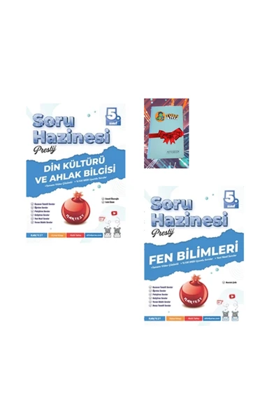 Nartest Yayınları 5. Sınıf Prestij DİN KÜLTÜRÜ + FEN BİLİMLERİ Soru Hazinesi (DEFTER HEDİYE) ürün görseli