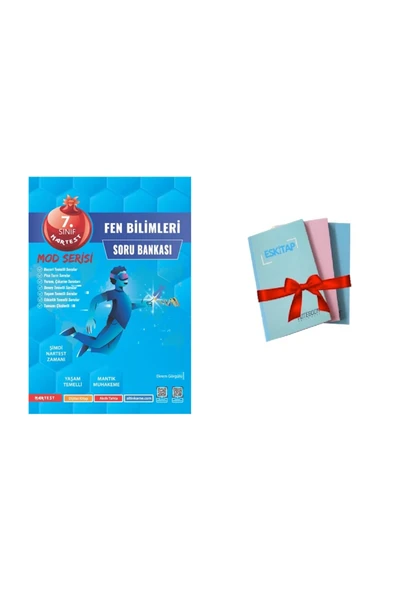 Nartest Yayınları 7. Sınıf Mod FEN BİLİMLERİ Soru BankasI( 1 ADET NOT DEFTERİ HEDİYE) ürün görseli