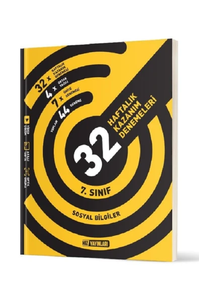 Evrensel İletişim Yayınları 7.Sınıf Hız Yayınları Fen Bilimleri + Sosyal Bilgiler 32 Haftalık Kazanım Denemeleri / 2 KİTAP /YENİ - Resim 3