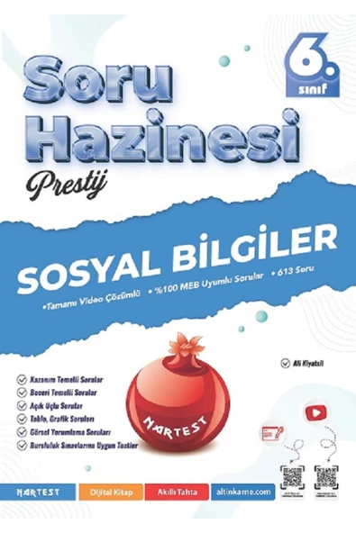 Nartest Yayınları 6. Sınıf Prestij Sosyal Bilgiler Soru Hazinesi ürün görseli