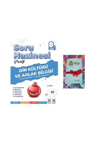 Nartest Yayınları 8. Sınıf Prestij Din Kültürü Ve Ahlak Bilgisi Soru (DEFTER HEDİYE) ürün görseli