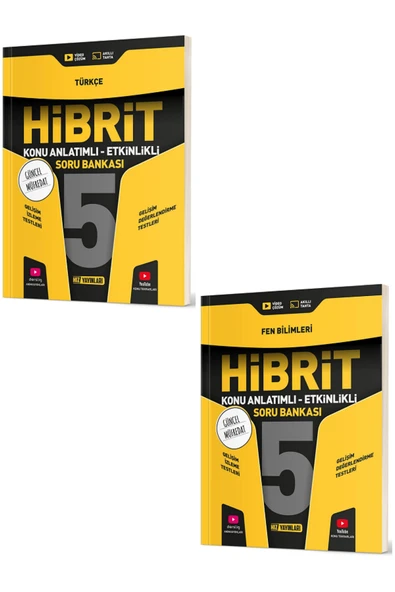 Evrensel İletişim Yayınları 5.sınıf Hız Yayınları Hibrit Türkçe Fen Bilimleri Konu Anlatımlı Etkinlikli Soru Bankası /2 Kitap ürün görseli