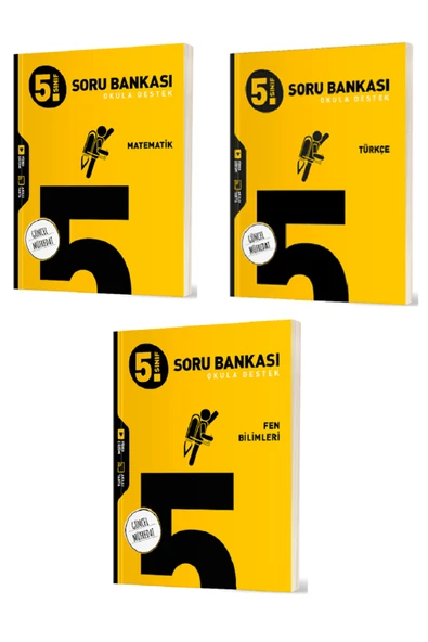 Evrensel İletişim Yayınları 5.Sınıf Hız Yayınları Matematik + Türkçe + Fen Bilimleri Soru Bankaları / Güncel Müfredat / 3 KİTAP ürün görseli