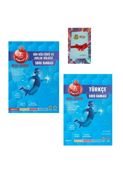 Nartest Yayınları 7. Sınıf Mod DİN KÜLTÜRÜ + TÜRKÇE Soru Bankası ( NOT DEFTERİ HEDİYE) ürün görseli