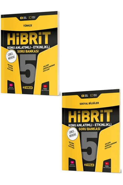 Evrensel İletişim Yayınları 5.sınıf Hız Yayınları Hibrit Türkçe Sosyal Bilgiler Konu Anlatımlı Etkinlikli Soru Bankası /2kitap ürün görseli
