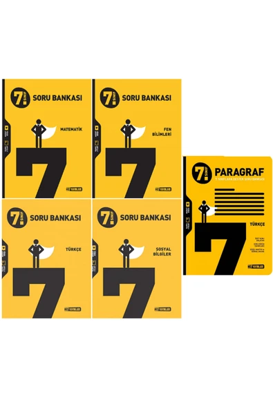 Evrensel İletişim Yayınları 7.Sınıf Hız Yayınları Matematik + Fen Bilimleri + Türkçe + Sosyal + Paragraf Soru Bankaları /5 KİTAP ürün görseli