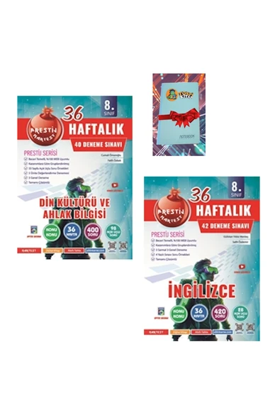 Nartest Yayınları 8. Sınıf Haftalık DİN KÜLTÜRÜ + İNGİLİZCE Denemeleri (DEFTER HEDİYE) ürün görseli