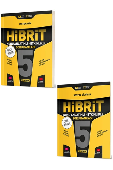 Evrensel İletişim Yayınları 5.sınıf Hız Yayınları Hibrit Matematik Sosyal Bilgiler Konu Anlatımlı Etkinlikli Soru / 2 Kitap ürün görseli