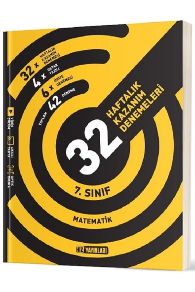 Evrensel İletişim Yayınları 7.Sınıf Hız Yayınları Matematik Türkçe Fen Sosyal Bilgiler 32 Haftalık Kazanım Denemeleri / 4 KİTAP - 2