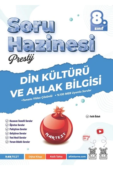 Nartest Yayınları 8. Sınıf Prestij Din Kültürü Ve Ahlak Bilgisi Soru Hazinesi ürün görseli