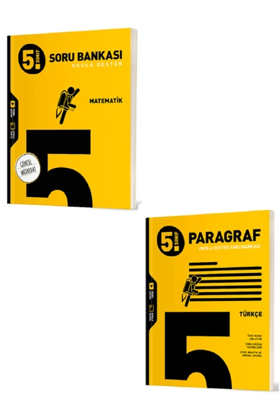 Evrensel İletişim Yayınları 5.Sınıf Hız Yayınları Matematik + Paragraf Soru Bankaları / Güncel Müfredat / 2 KİTAP / YENİ - 1
