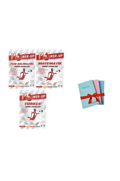 Nartest Yayınları 8. Sınıf Power-up MATEMATİK + FEN BİLİMLERİ + TÜRKÇE Soru Bankası ( 1 ADET NOT DEFTERİ HEDİYE) ürün görseli