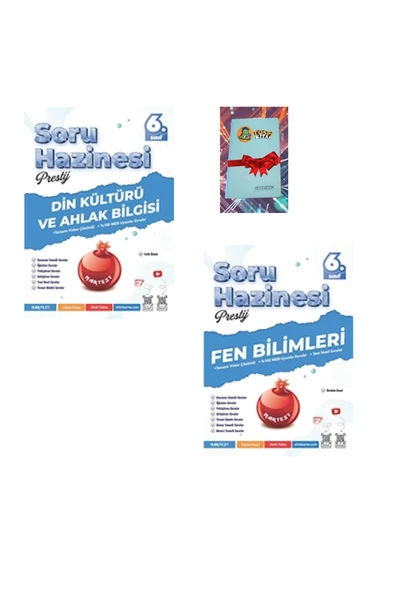 Nartest Yayınları 6. Sınıf Prestij DİN KÜLTÜRÜ + FEN BİLİMLERİ Soru Hazinesi (DEFTER HEDİYE) ürün görseli
