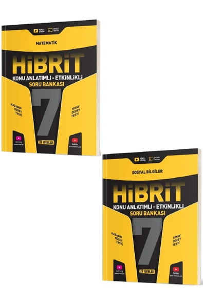 Evrensel İletişim Yayınları 7.Sınıf Hız Yayınları HİBRİT Matematik + Sosyal Bilgiler Konu Anlatımlı Etkinlikli Soru B / 2 KİTAP ürün görseli