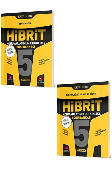 Evrensel İletişim Yayınları 5.sınıf Hız Yayınları Hibrit Matematik Din Kültürü Konu Anlatımlı Etkinlikli Soru / 2 Kitap ürün görseli