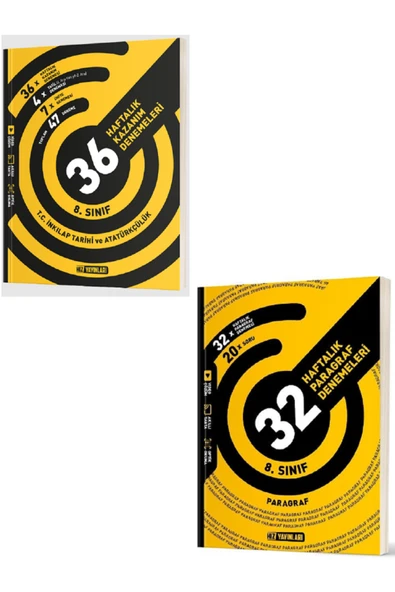 Evrensel İletişim Yayınları 8.Sınıf Hız Yayınları İnkılap Tarihi + Paragraf 36 Haftalık Kazanım Denemeleri / 2 KİTAP - Güncel ürün görseli