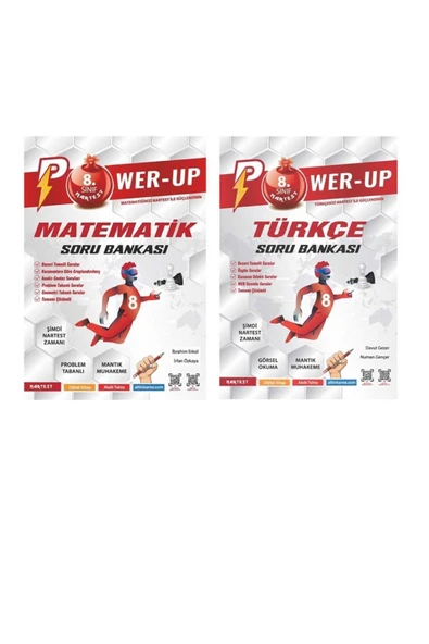 Nartest Yayınları 8.sınıf Power Up Matematik Türkçe Soru Bankası Lgs Hazırlık (2 KİTAP) ürün görseli