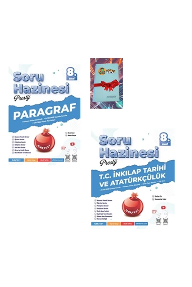 Nartest Yayınları 8. Sınıf Prestij PARAGRAF + İNKILAP TARİHİ Soru HAZNESİ (DEFTER HEDİYE) ürün görseli