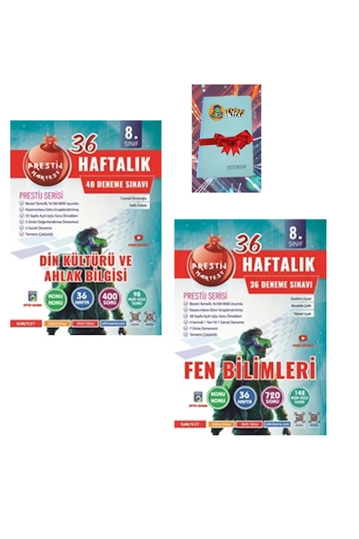 Nartest Yayınları 8. Sınıf Haftalık DİN KÜLTÜRÜ + FEN BİLİMLERİ Denemeleri (DEFTER HEDİYE) ürün görseli