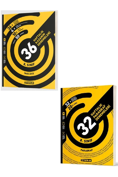 Evrensel İletişim Yayınları 8.Sınıf Hız Yayınları İngilizce + Paragraf 36 Haftalık Kazanım Denemeleri / 2 KİTAP - Güncel ürün görseli