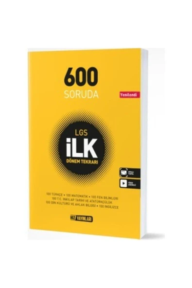 Hız Yayınları - 8. Sınıf Ilk Dönem 600 Soru Tekrar ürün görseli