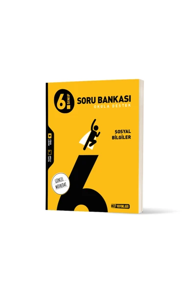 Evrensel İletişim Yayınları HIZ 6. SINIF SOSYAL BİLGİLER SORU BANKASI 2025 GÜNCEL BASKI ürün görseli