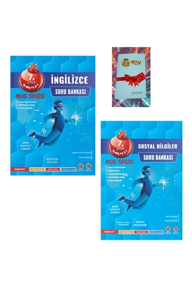 Nartest Yayınları 7. Sınıf Mod İNGİLİZCE + SOSYAL BİLGİLER Soru Bankası ( NOT DEFTERİ HEDİYE) - Resim 2