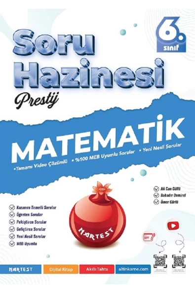 Nartest Yayınları 6. Sınıf Prestij Matematik Soru Hazinesi ürün görseli