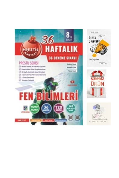 Nartest Yayınları NARTEST 8.SINIF HAFTALIK FEN DENEME+ZİHİN DENEME+HEDİYE(SEVİLENKİTAPCİ) ürün görseli