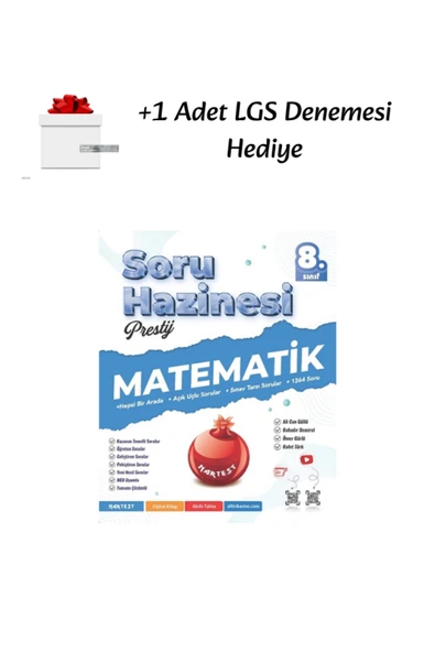 Nartest Yayınları Nartest Yayınları 8. Sınıf (LGS) Prestij Matematik Soru Hazinesi + 1 LGS Deneme Hediyeli - 2