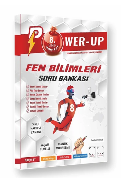 Nartest Yayınevi 8. Sınıf Power-up Fen Bilimleri Soru Bankası / Ibrahim Uysal / ürün görseli