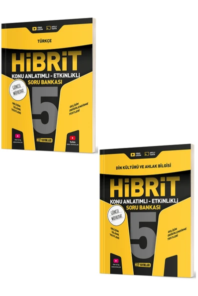 Evrensel İletişim Yayınları 5.sınıf Hız Yayınları Hibrit Türkçe Din Kültürü Konu Anlatımlı Etkinlikli Soru Bankası / 2 Kitap ürün görseli