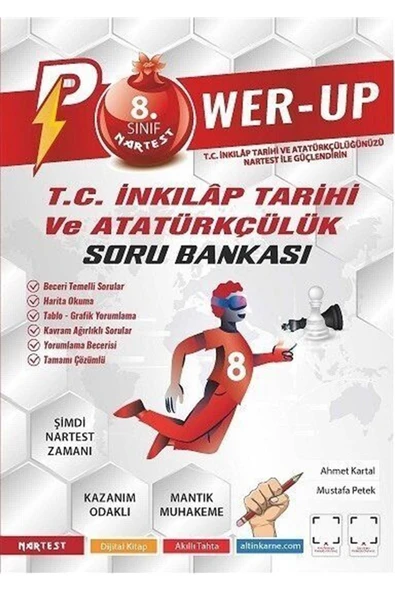 Nartest Yayınları Nartest 8.sınıf Power-up T.c. Inkilap Tarihi Ve Atatürkçülük Soru Bankası ürün görseli