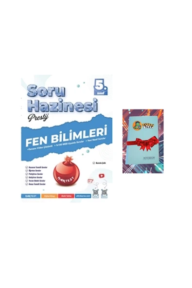 Nartest Yayınları 5. Sınıf Prestij Fen Bilimleri Soru Hazinesi (DEFTER HEDİYE) ürün görseli