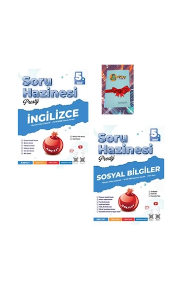 Nartest Yayınları 5. Sınıf Prestij İNGİLİZCE + SOSYAL BİLGİLER Soru Hazinesi (DEFTER HEDİYE) ürün görseli