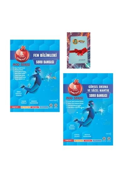 Nartest Yayınları 8. Sınıf Mod FEN BİLİMLERİ + GÖRSEL OKUMA Soru Bankası ( NOT DEFTERİ HEDİYE) ürün görseli