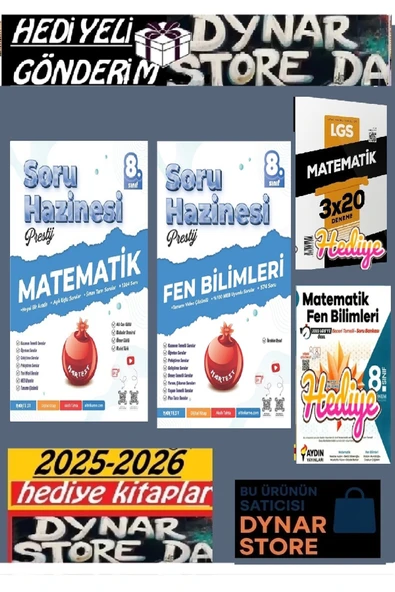 Nartest Yayınları 8. Sınıf Prestij Matematik Fen Bilimleri Soru Hazinesi 2026 ürün görseli