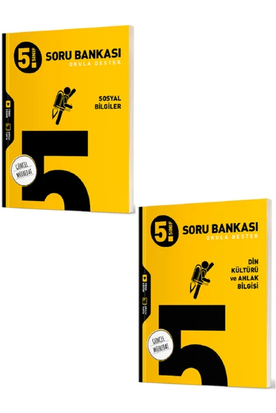 Evrensel İletişim Yayınları 5.Sınıf Hız Yayınları Sosyal Bilgiler + Din Kültürü Soru Bankaları / Güncel Müfredat / 2 KİTAP ürün görseli
