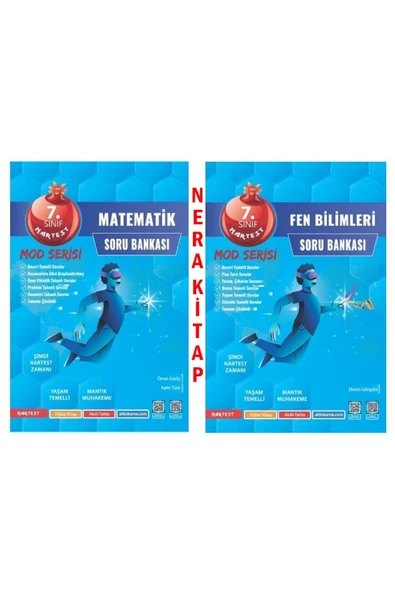 Nartest Yayınları Nartest 7. Sınıf Yeni Nesil Matematik Ve Fen Bilgisi Mod Soru Bankası (2Lİ SET) ürün görseli